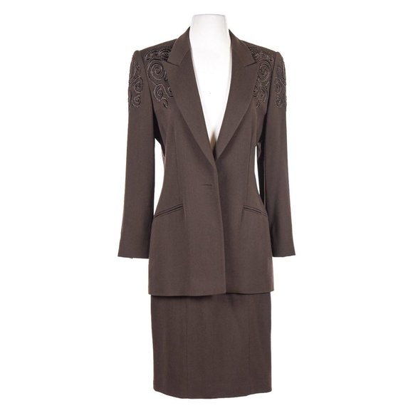 Escada by Margaretha Ley Blazers 38 Brown - Picture 3 of 6